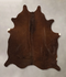 Solid Brown Large Brazilian Cowhide Rug 5'10