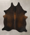 Chocolate Medium Brazilian Cowhide Rug 5'9