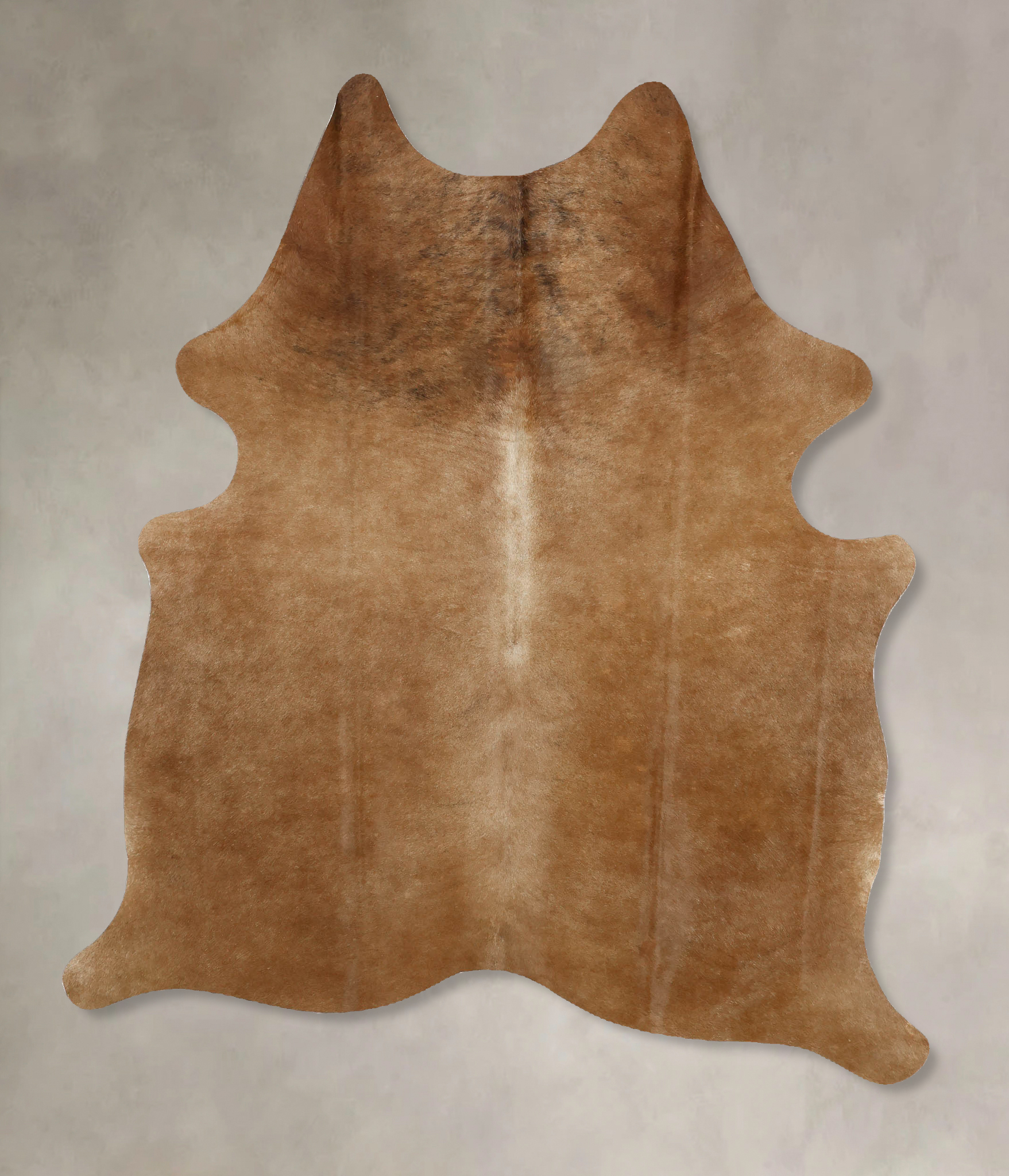 Solid Brown Cowhide Rug #B11534