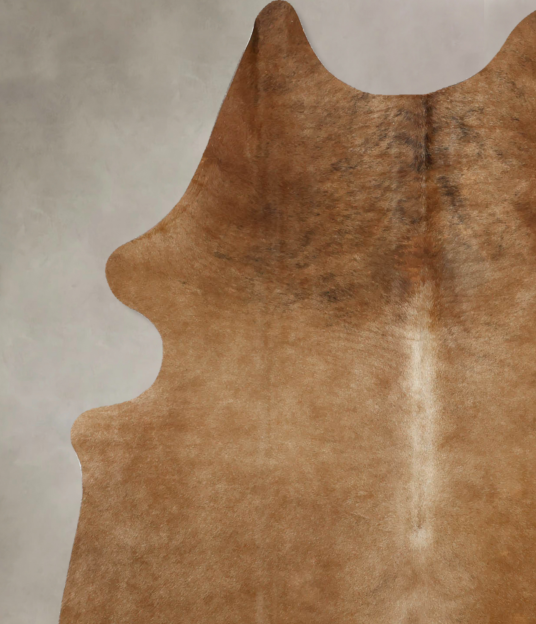 Solid Brown Cowhide Rug #B11534