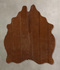 Solid Brown Medium Brazilian Cowhide Rug 5'1