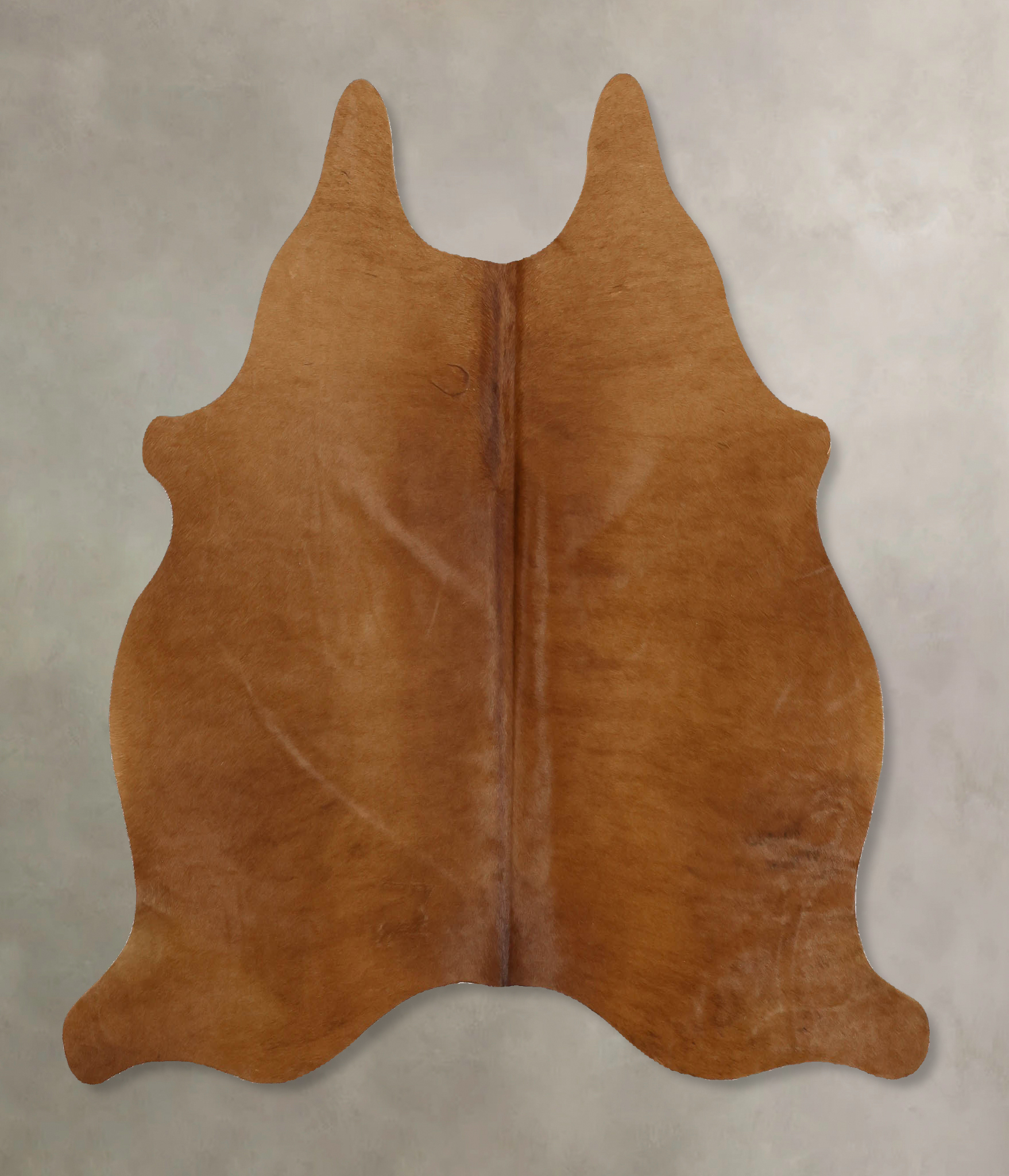 Solid Brown Cowhide Rug #B11539