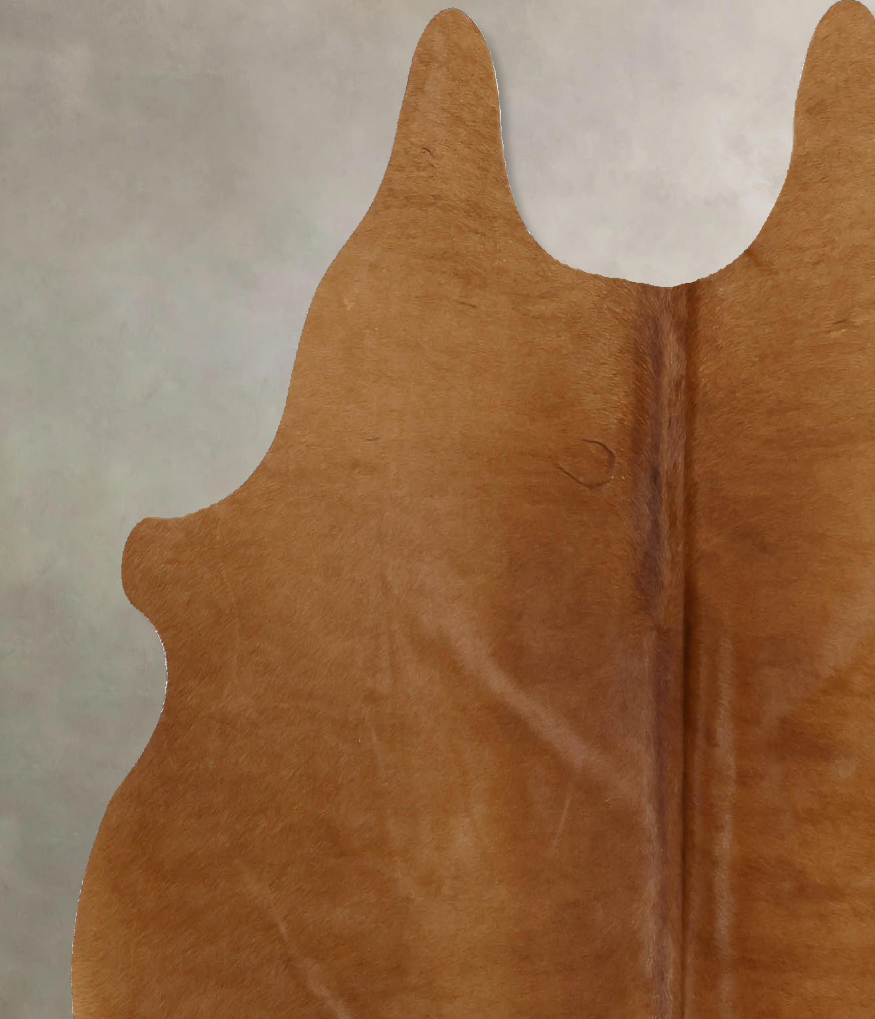 Solid Brown Cowhide Rug #B11539