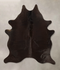 Solid Black Large Brazilian Cowhide Rug 6'2