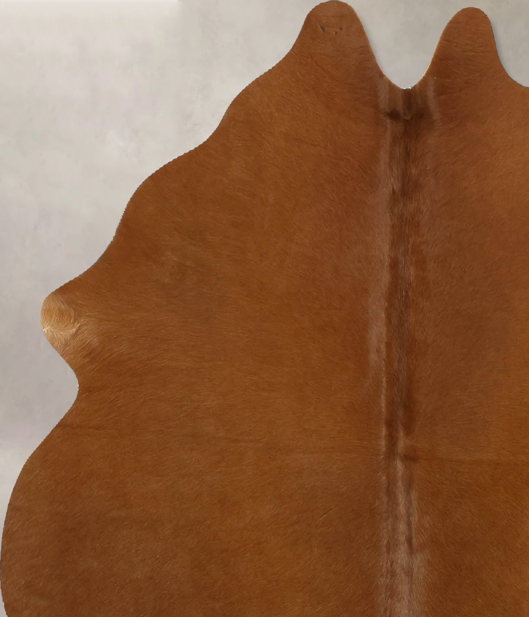 Solid Brown Cowhide Rug #B11543