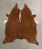 Brown and White Regular Large Brazilian Cowhide Rug 6'3