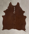 Brown and White Regular Medium Brazilian Cowhide Rug 5'7