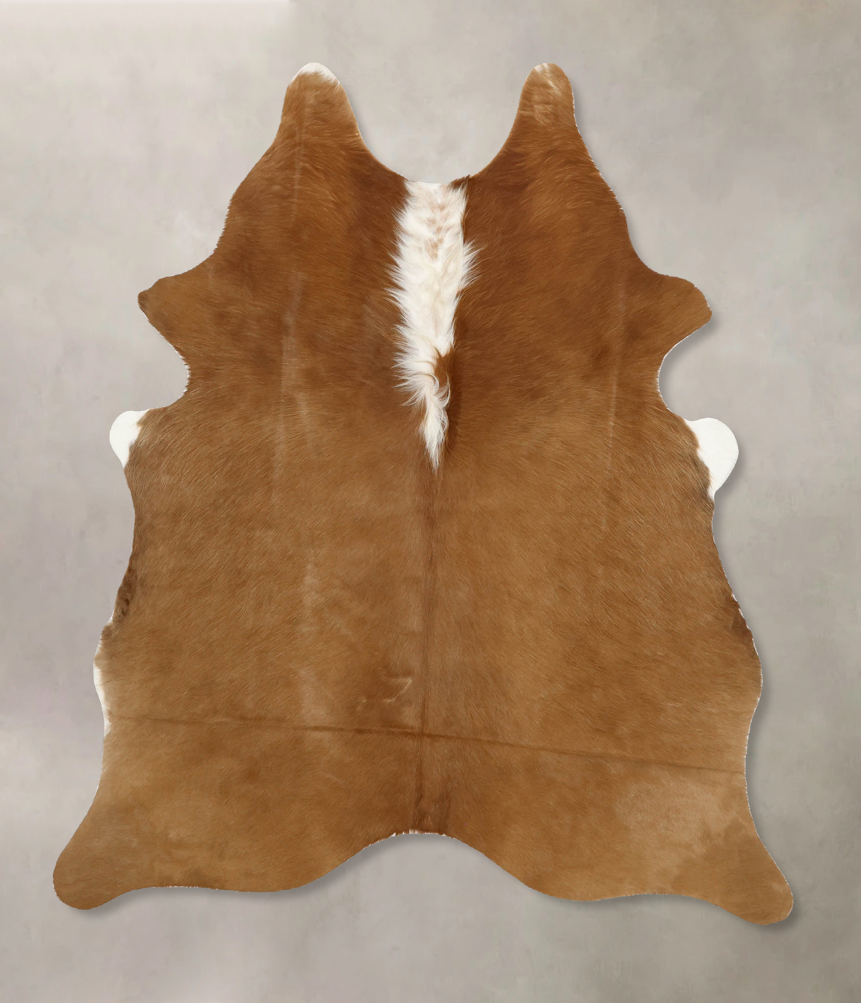 Brown and White Regular Cowhide Rug #B11553