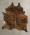 Dark Brindle Large Brazilian Cowhide Rug 6'3