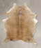 Beige Medium Brazilian Cowhide Rug 6'5