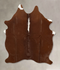 Brown and White Regular Medium Brazilian Cowhide Rug 5'8