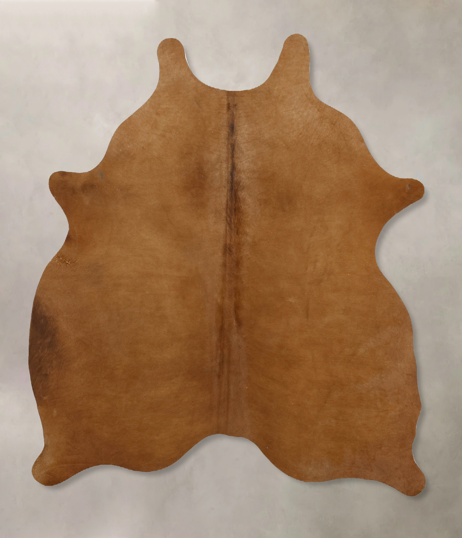 Solid Brown Cowhide Rug #B11582