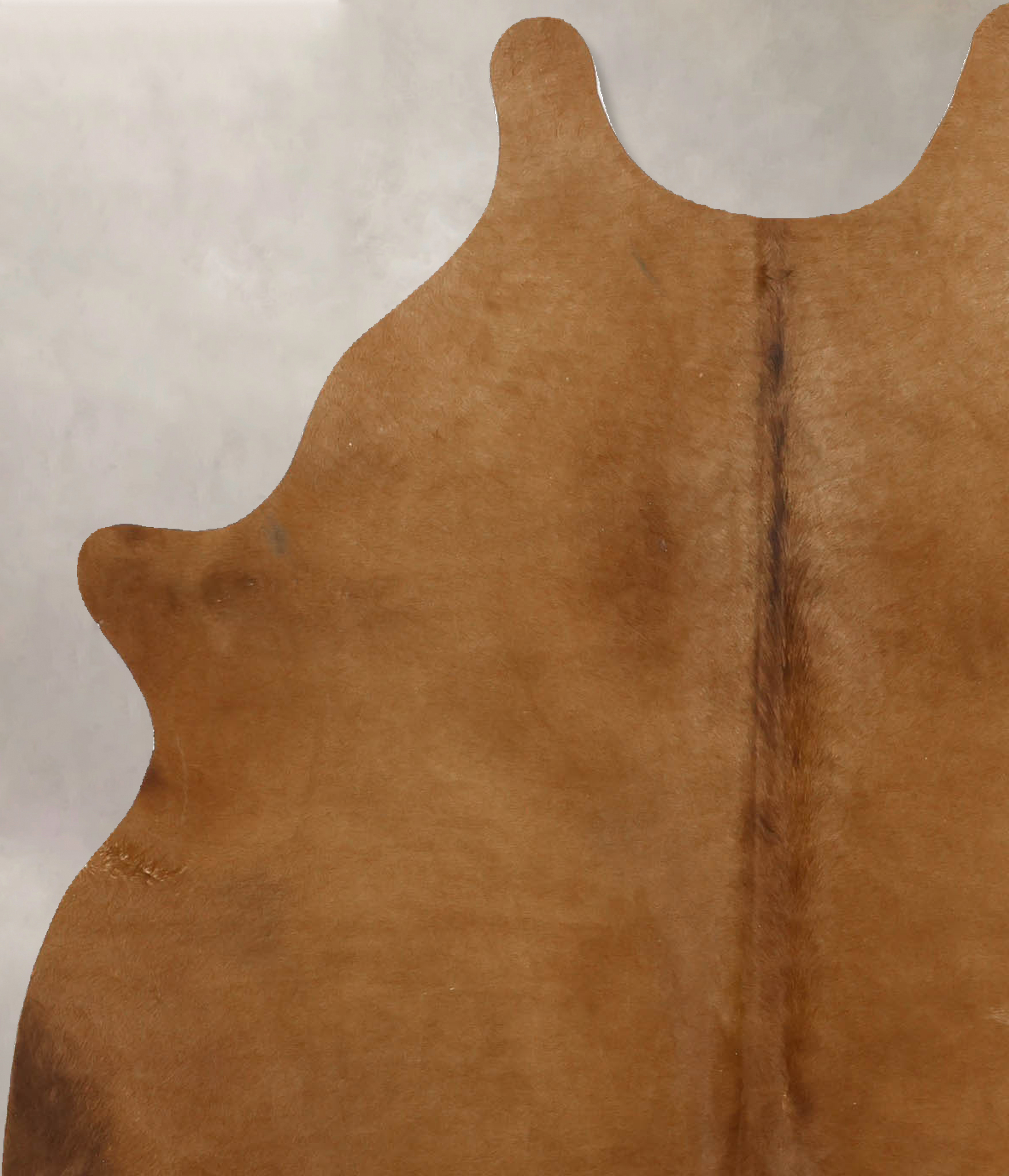 Solid Brown Cowhide Rug #B11582