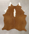 Brown and White Regular Medium Brazilian Cowhide Rug 5'10