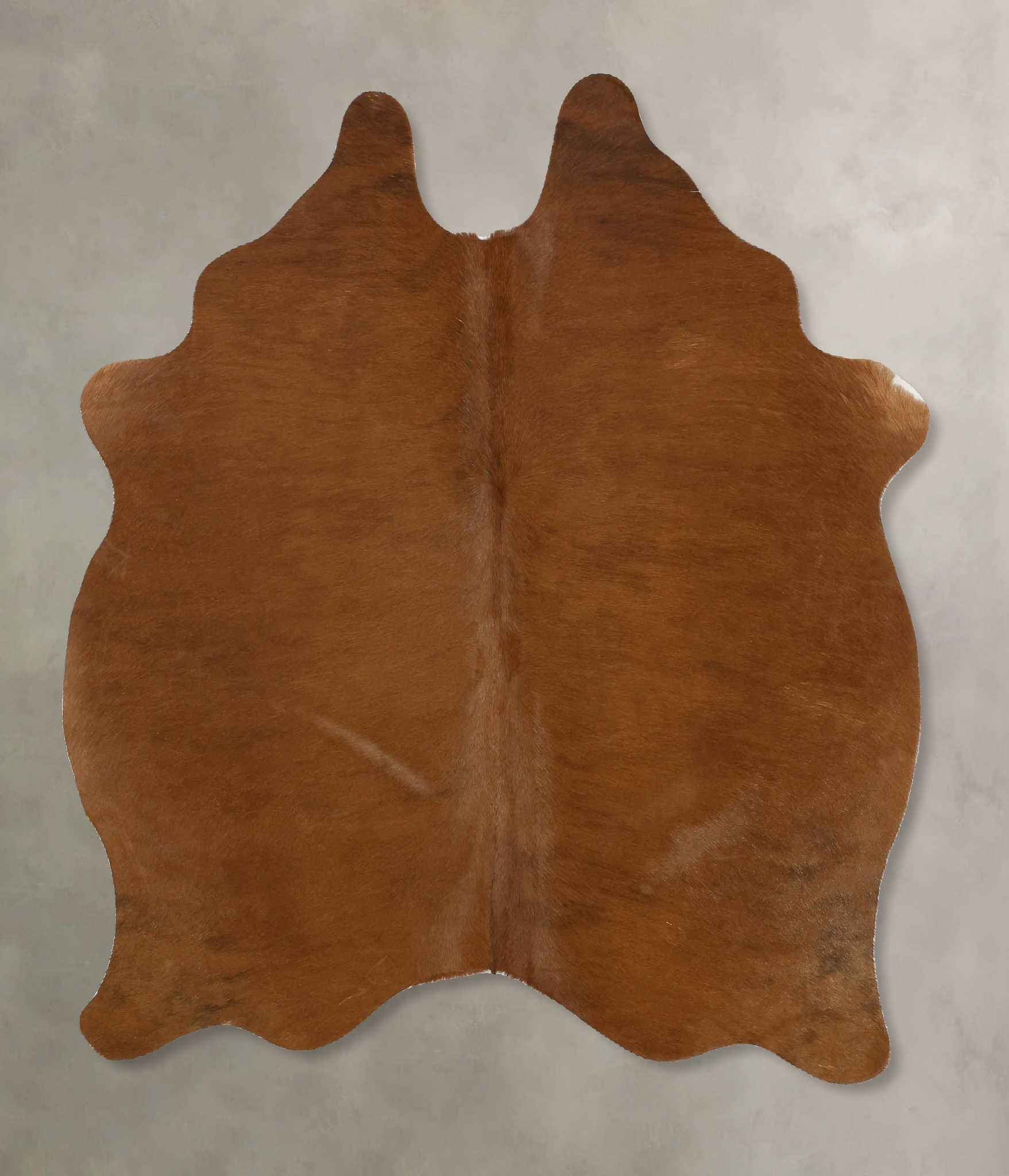 Solid Brown Cowhide Rug #B11585