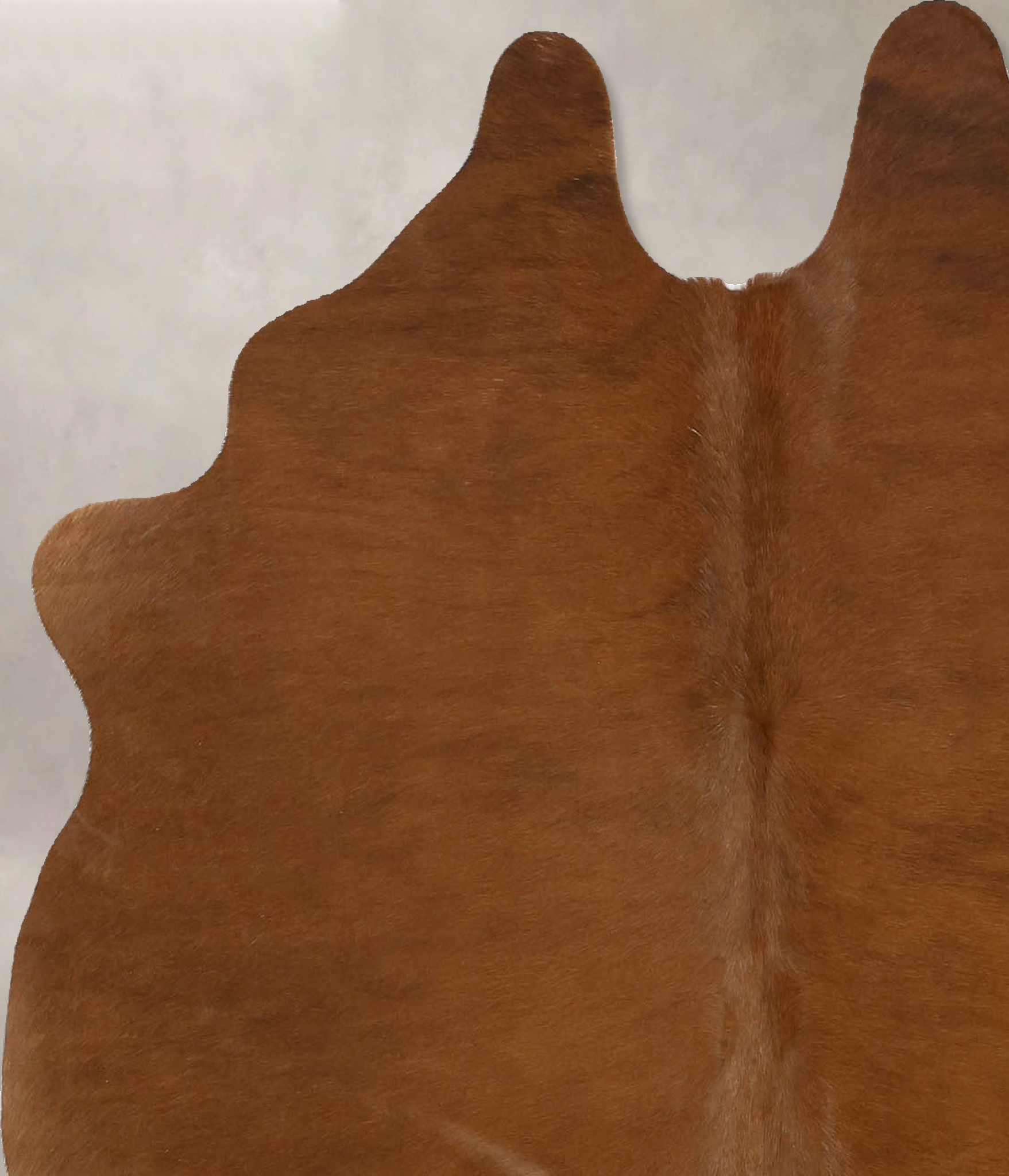 Solid Brown Cowhide Rug #B11585