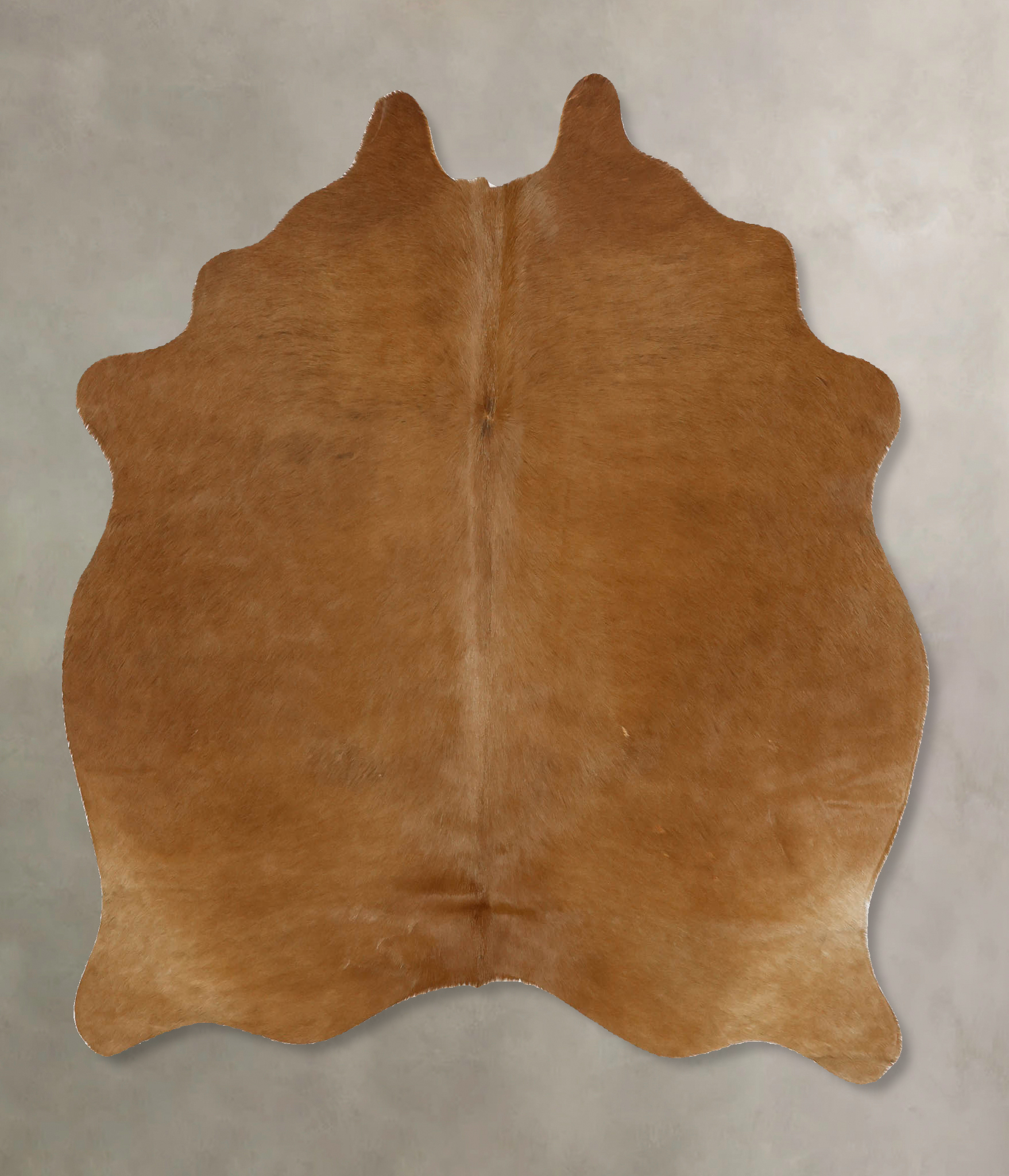 Solid Brown Cowhide Rug #B11586