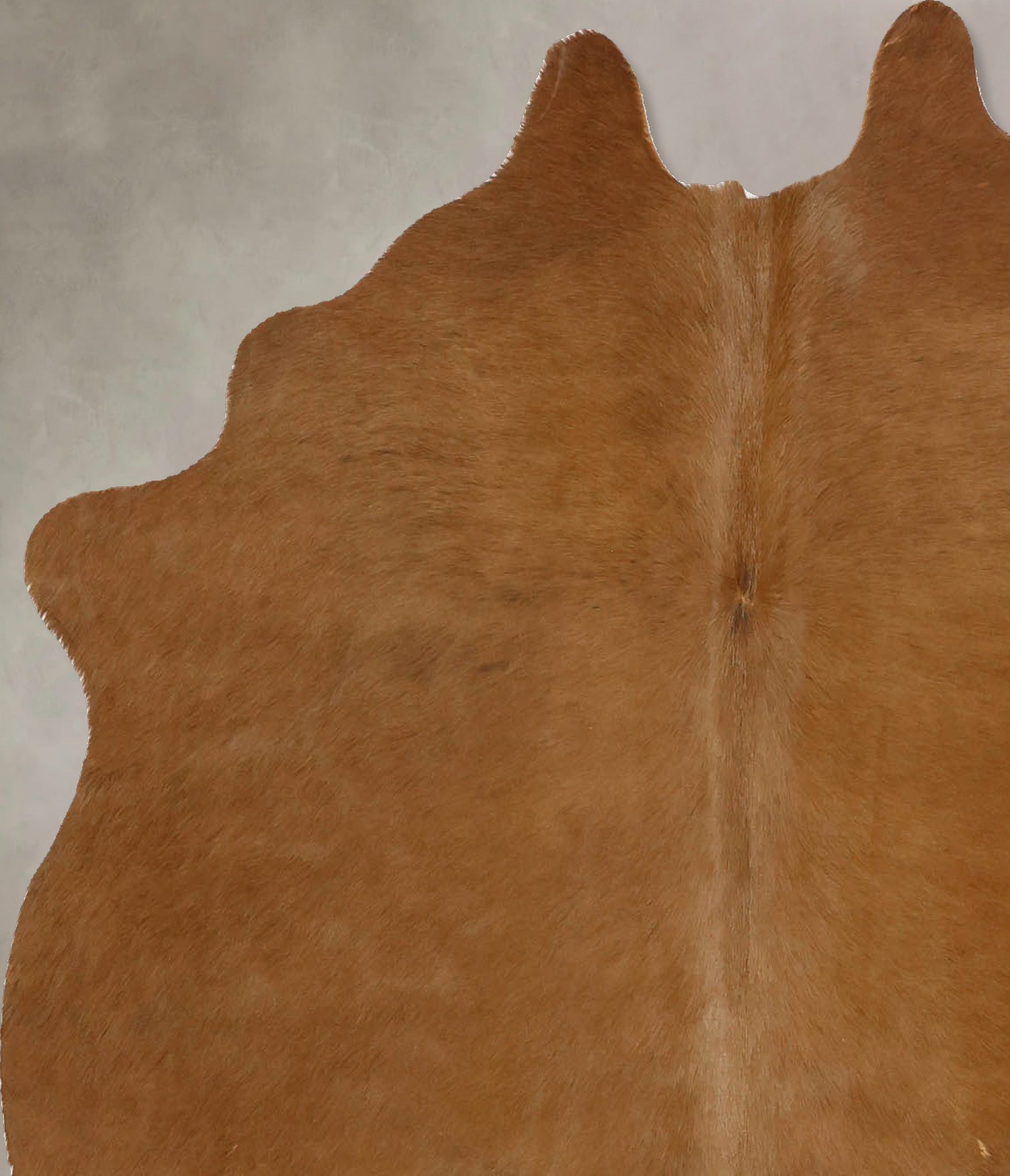 Solid Brown Cowhide Rug #B11586