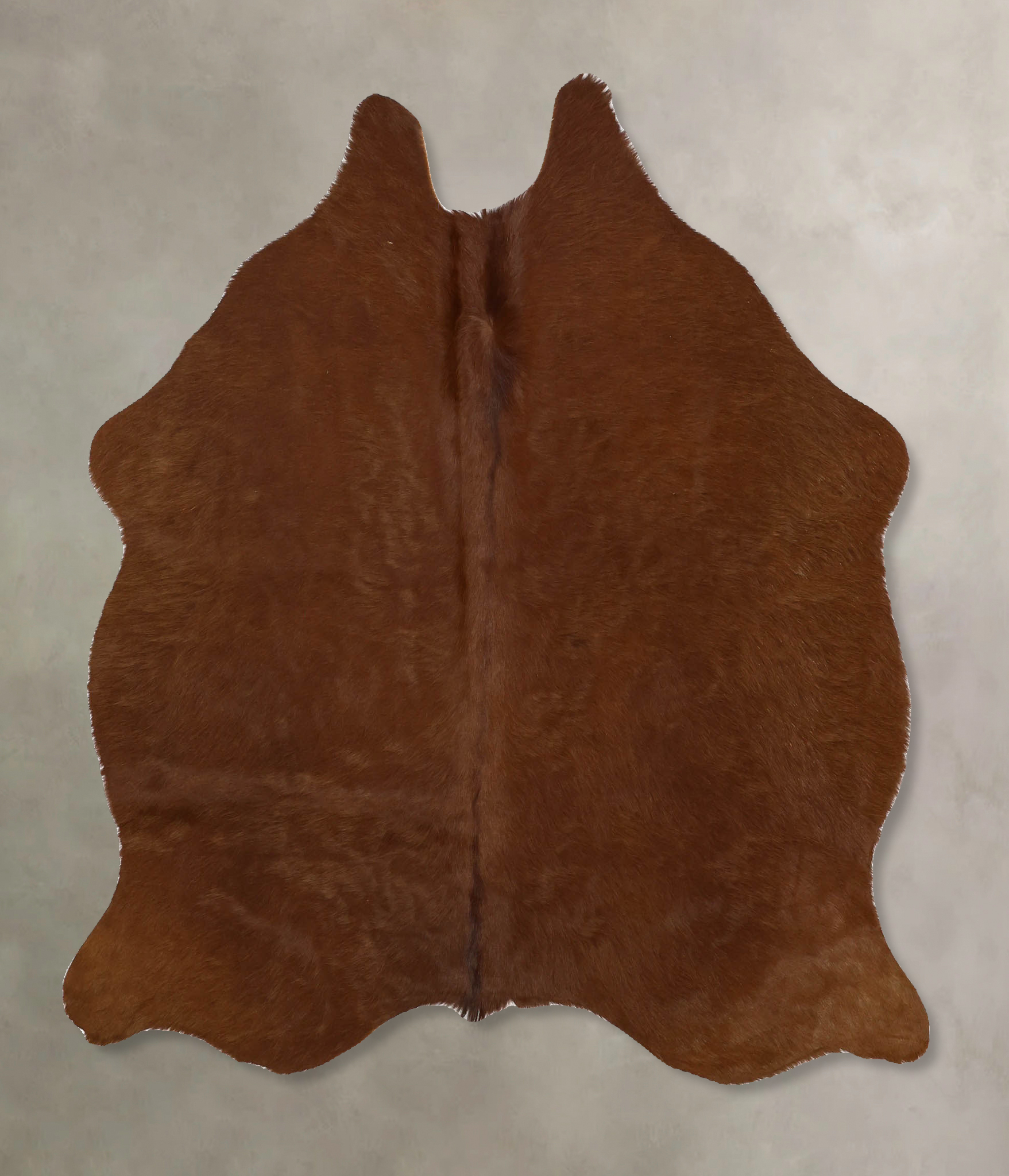 Solid Brown Cowhide Rug #B11592