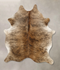 Light Brindle Medium Brazilian Cowhide Rug 5'9