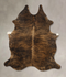 Dark Brindle Large Brazilian Cowhide Rug 6'1