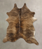 Medium Brindle Large Brazilian Cowhide Rug 6'3