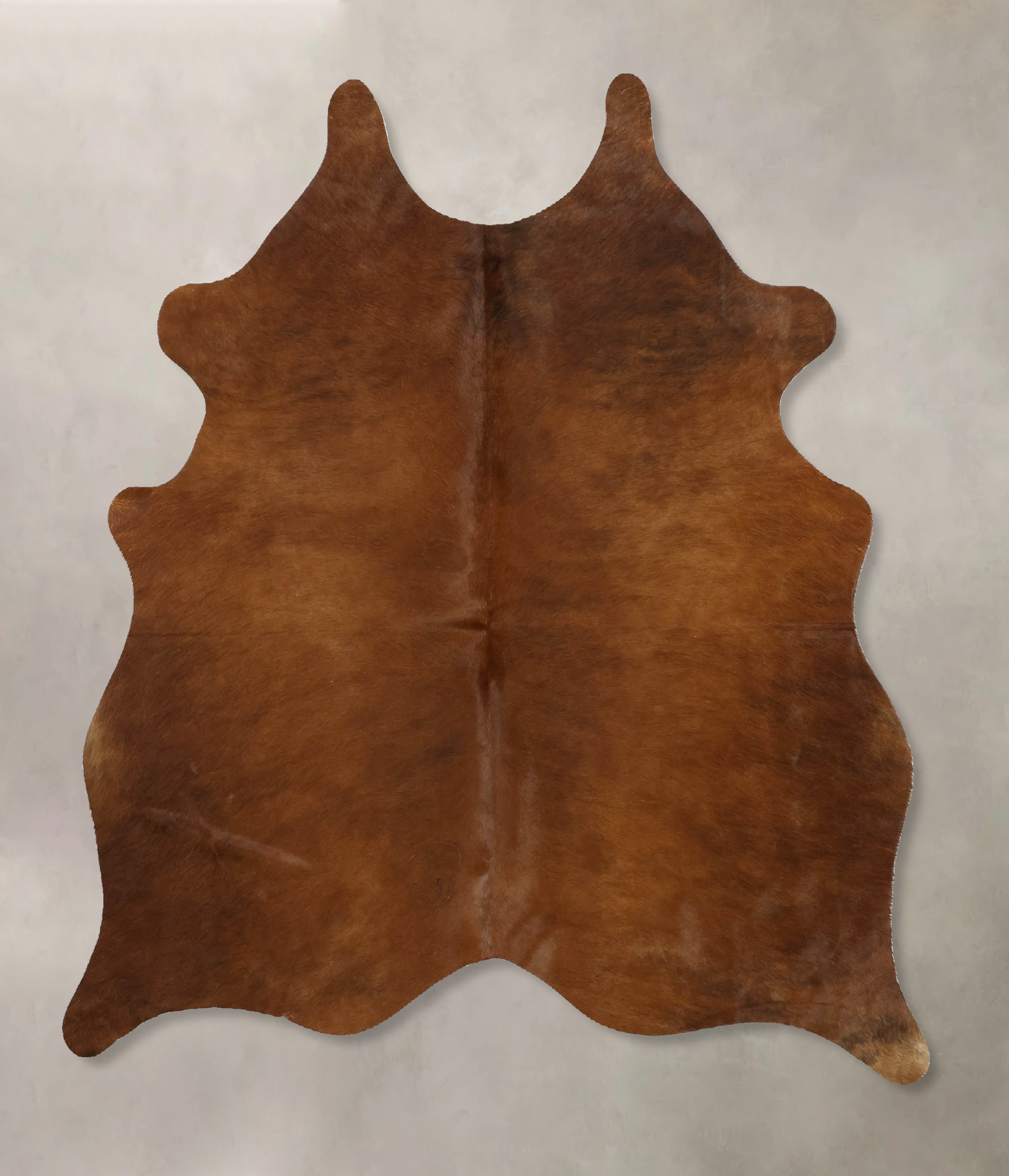 Solid Brown Cowhide Rug #B11621