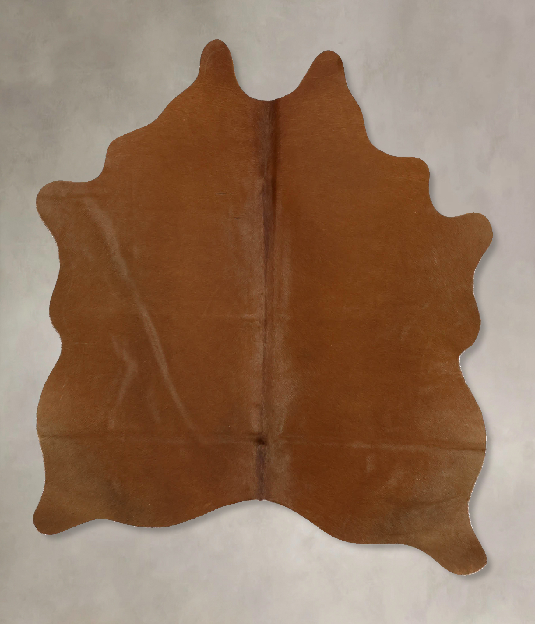 Solid Brown Cowhide Rug #B11624