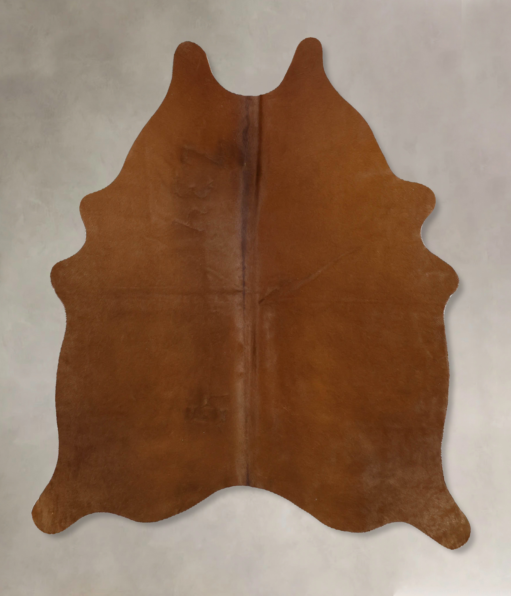 Solid Brown Cowhide Rug #B11625