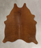 Solid Brown Medium Brazilian Cowhide Rug 5'1