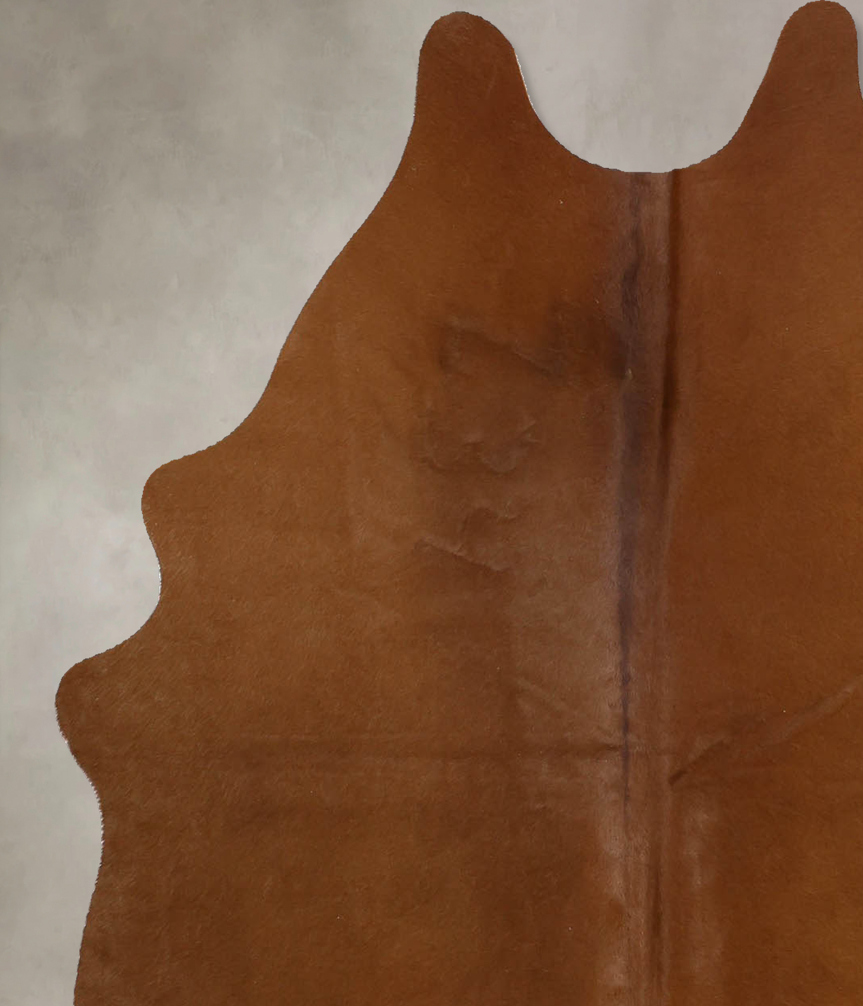 Solid Brown Cowhide Rug #B11625