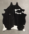 Black and White Medium Brazilian Cowhide Rug 5'5