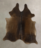 Chocolate Large Brazilian Cowhide Rug 5'11