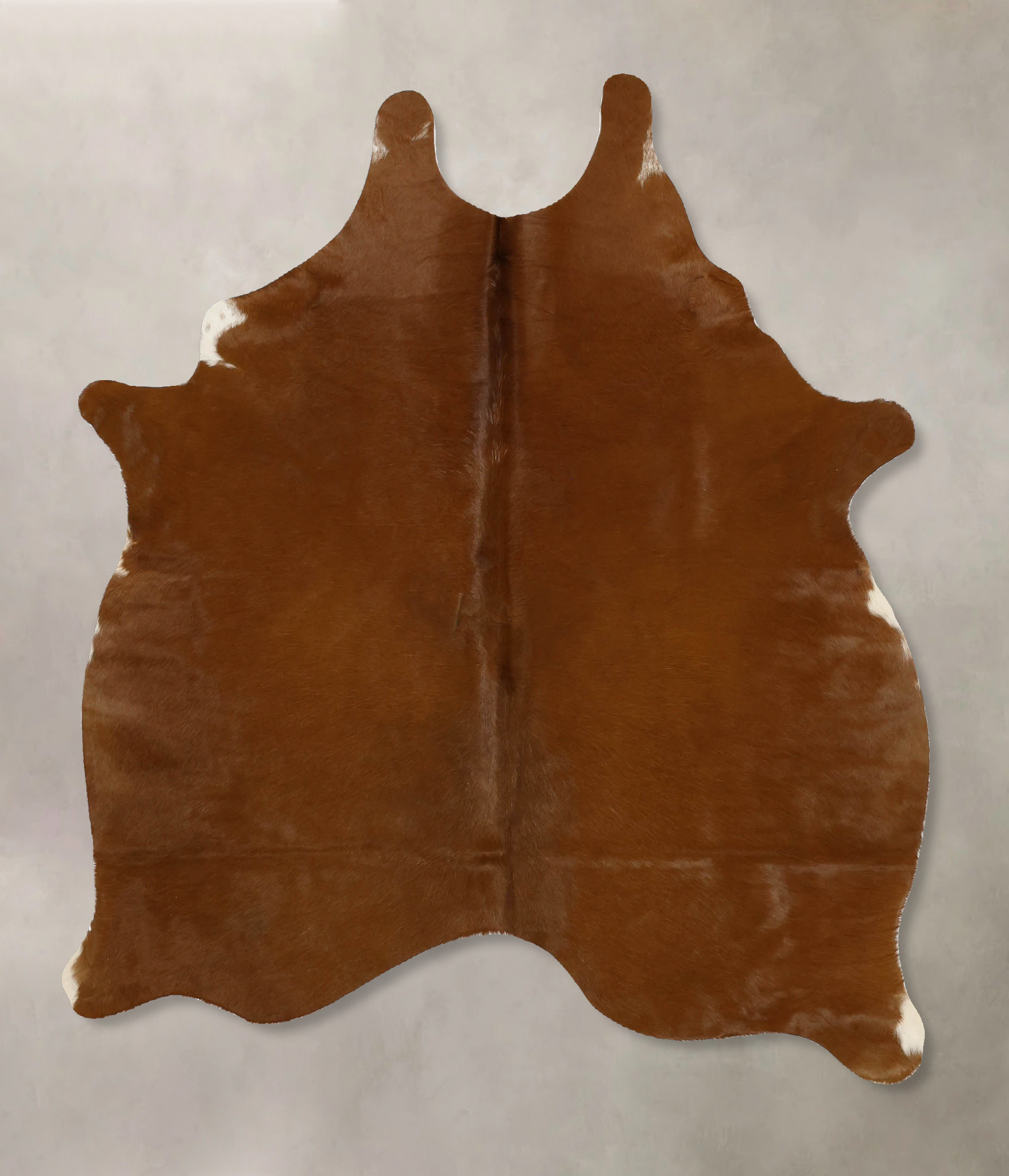 Solid Brown Cowhide Rug #B11645