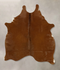 Solid Brown Medium Brazilian Cowhide Rug 5'3