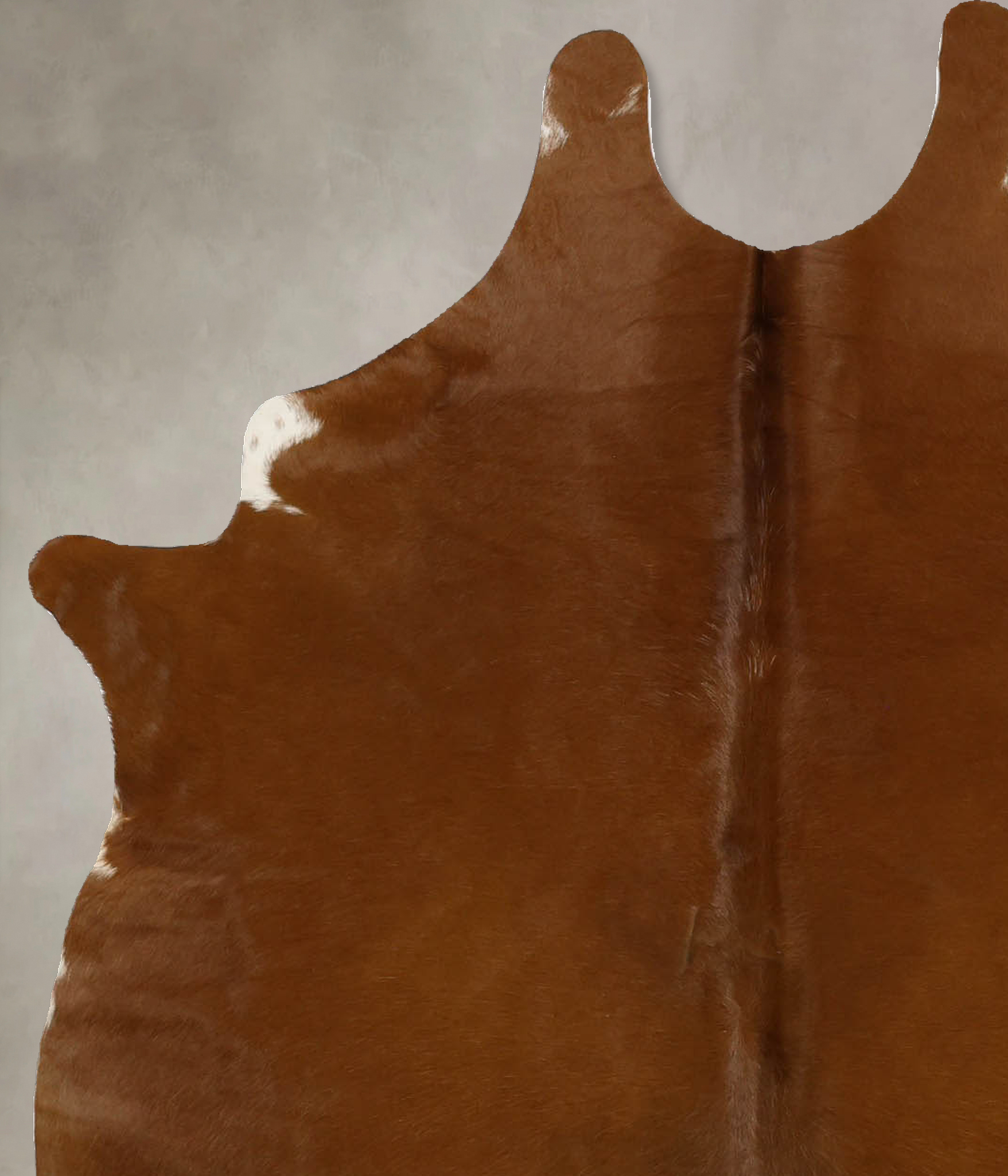 Solid Brown Cowhide Rug #B11645