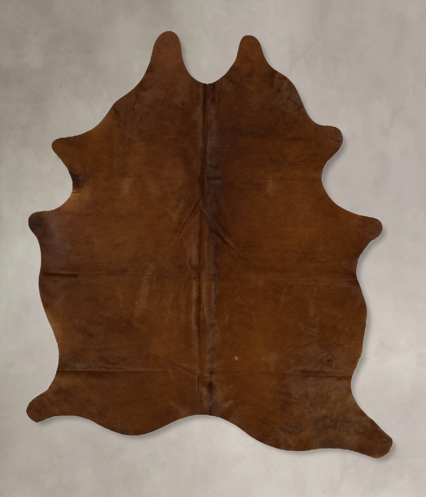 Solid Brown Cowhide Rug #B11647