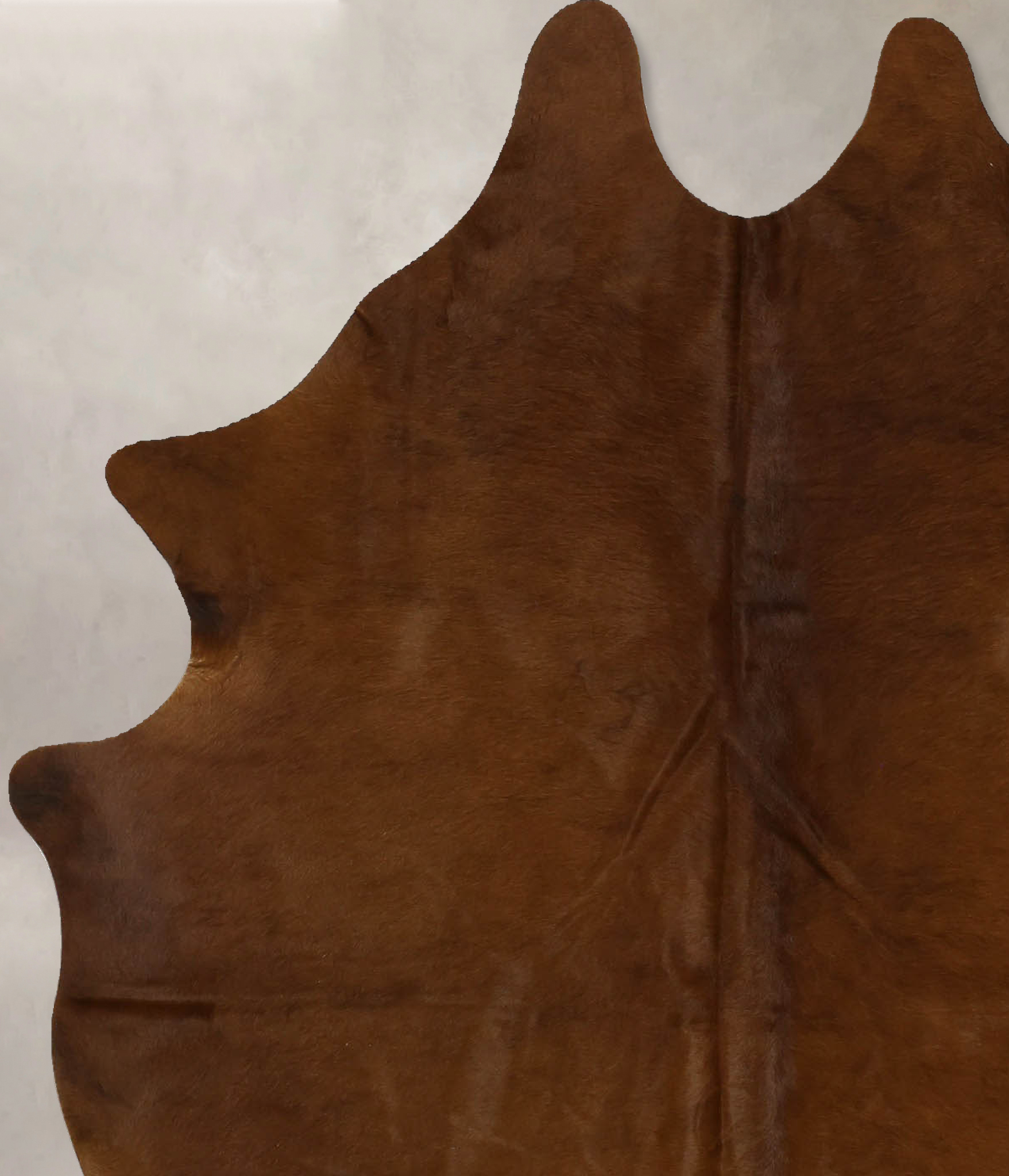 Solid Brown Cowhide Rug #B11647