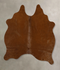 Solid Brown Medium Brazilian Cowhide Rug 5'3