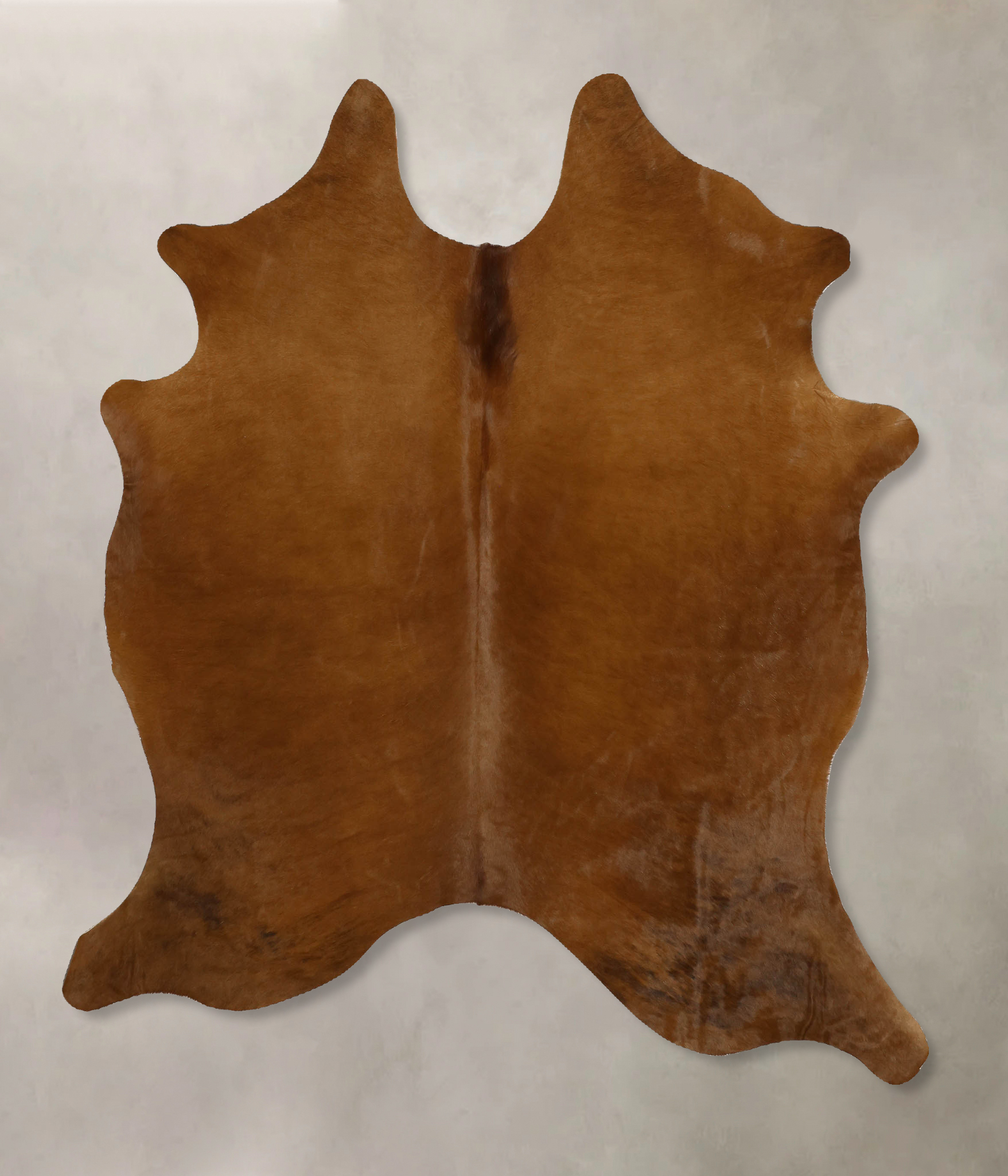 Solid Brown Cowhide Rug #B11654