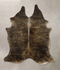 Dark Brindle Medium Brazilian Cowhide Rug 5'6