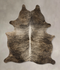 Grey Brindle Large Brazilian Cowhide Rug 6'4