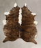 Tricolor Medium Brazilian Cowhide Rug 5'3