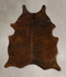 Dark Brindle Large Brazilian Cowhide Rug 6'6