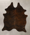 Dark Brindle Medium Brazilian Cowhide Rug 5'10