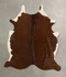 Brown and White Regular Large Brazilian Cowhide Rug 6'6