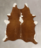 Brown and White Regular Large Brazilian Cowhide Rug 6'10