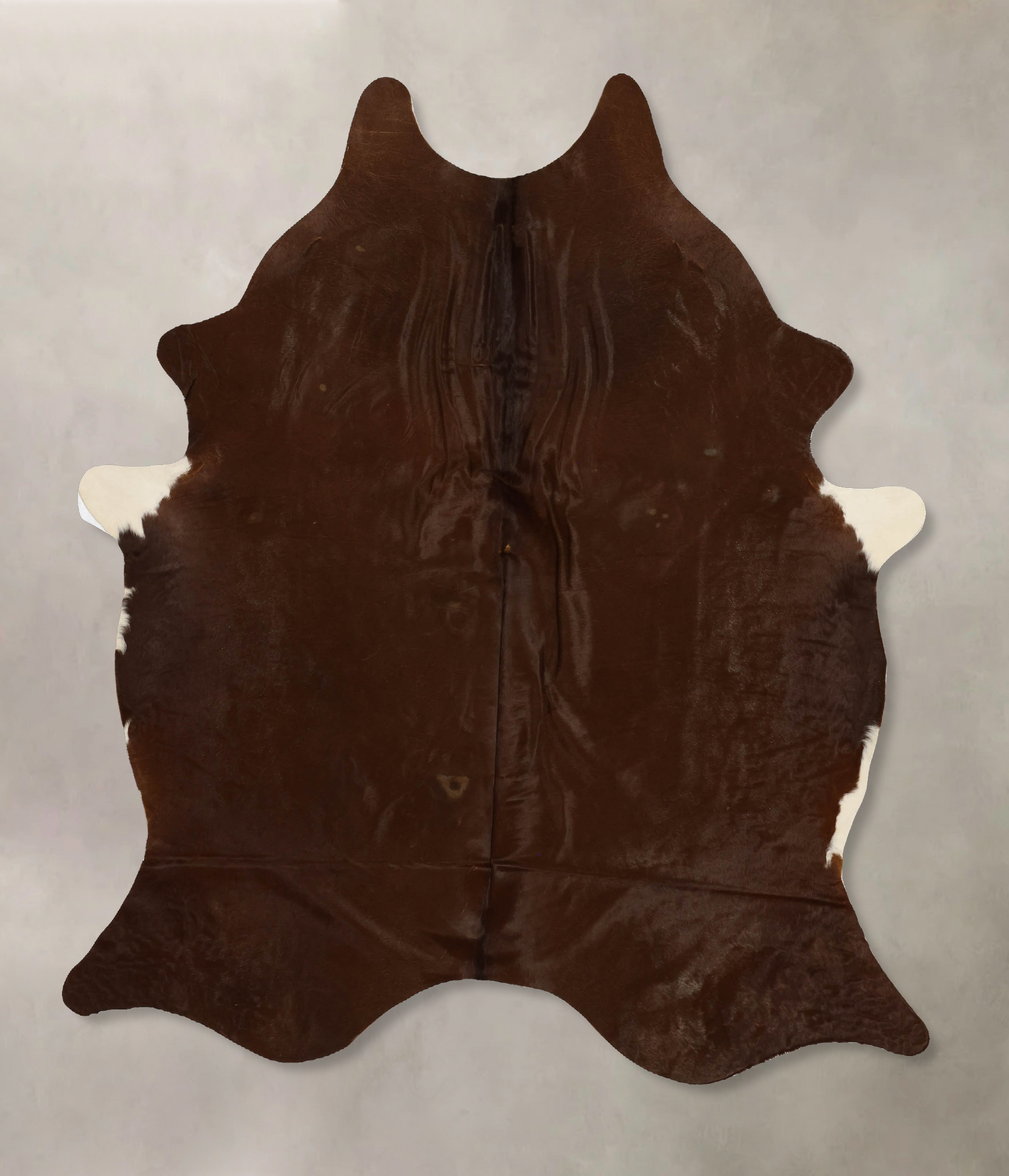 Solid Brown Cowhide Rug #B11690