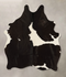 Black and White Large Brazilian Cowhide Rug 6'0