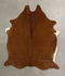 Solid Brown Large Brazilian Cowhide Rug 6'2